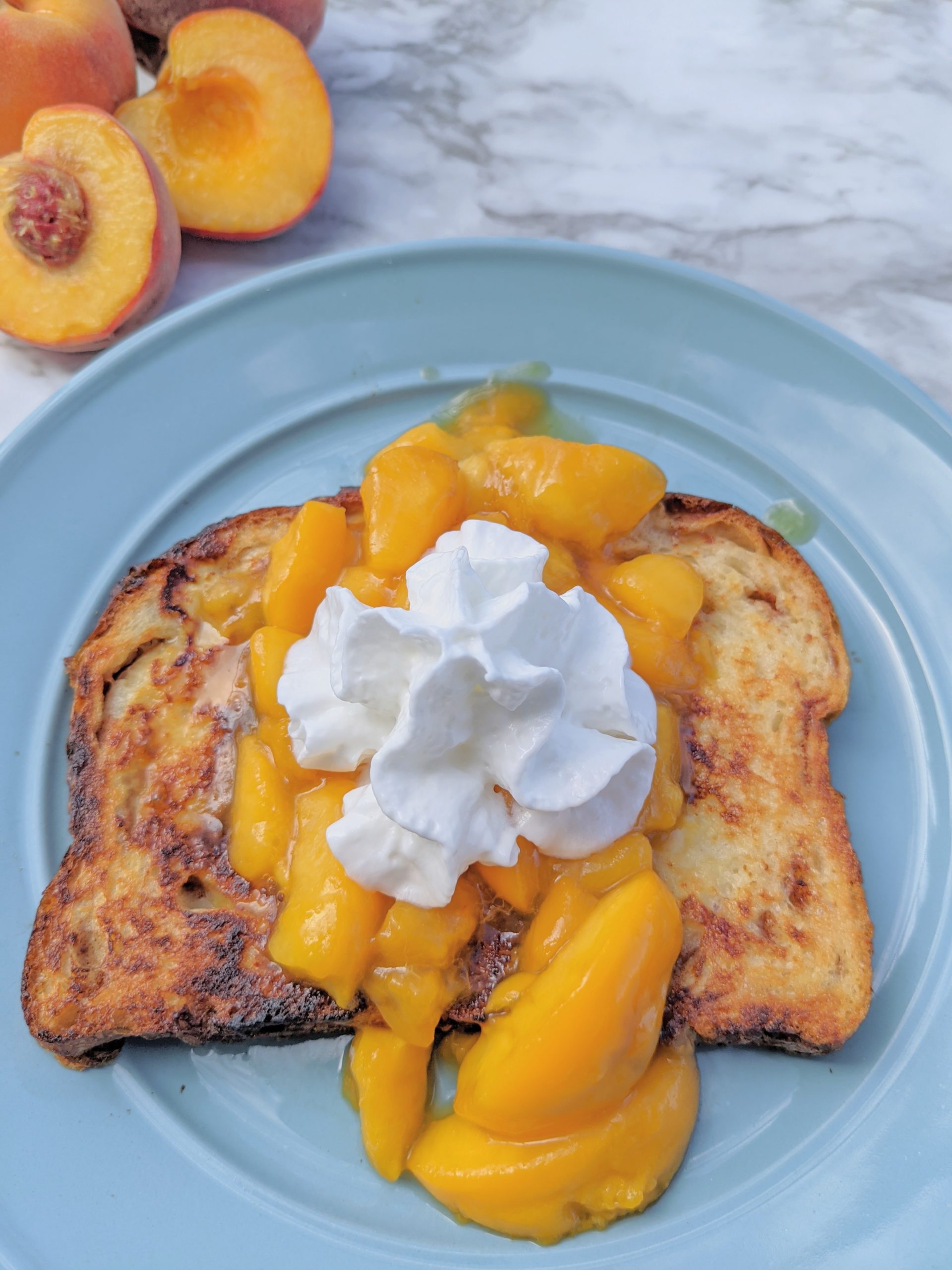 Cinnamon Peach French Toast
