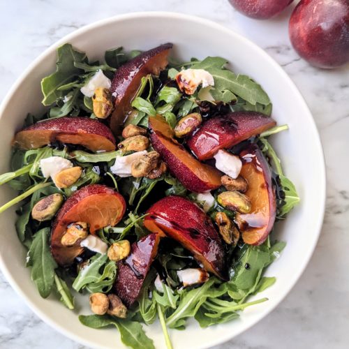 Plum Arugula Salad