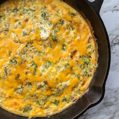 Broccoli Cheddar Frittata