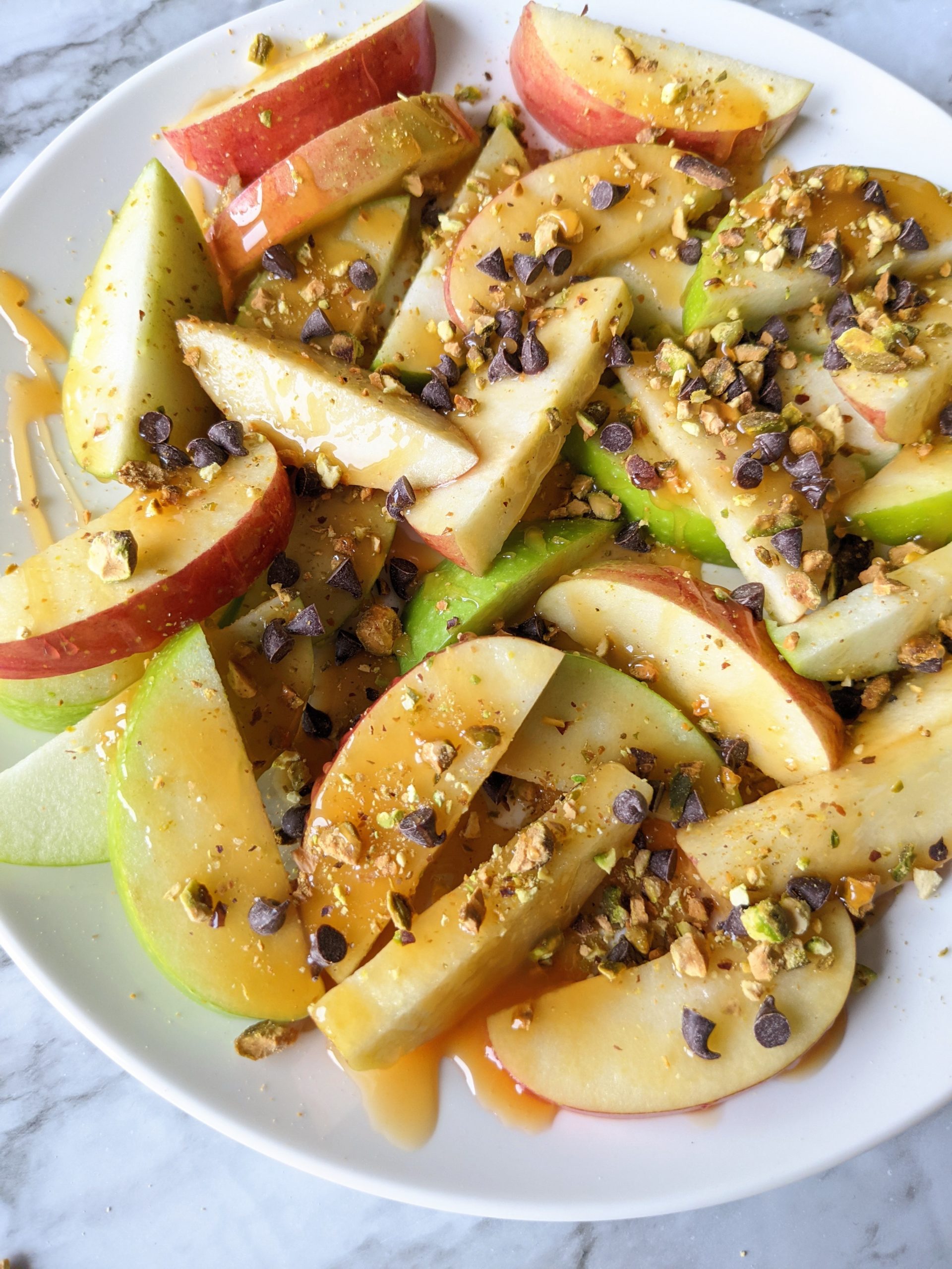 caramel apple nachos