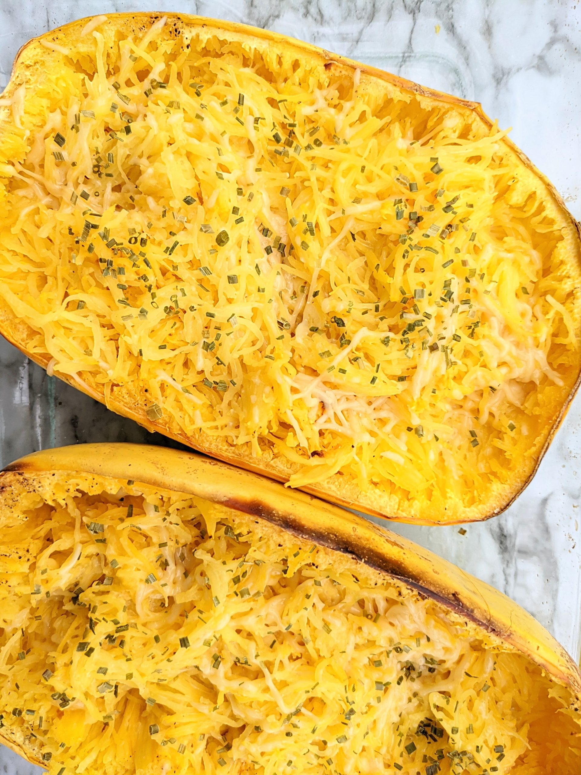 Twice Baked Parmesan Spaghetti Squash